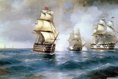 Ships Painting HD Desktop Wallpapers : High Definition : Fullscreen ...