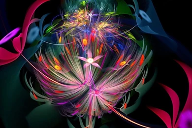 Download Wallpapers 1920x1080 Patterns, Lines, Bright, Fractal Full ...