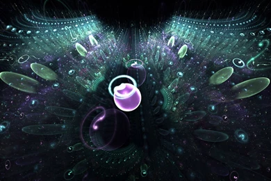 Download Wallpapers 1920x1080 Fractal, Light, Shadow, Dark, Flowers ...