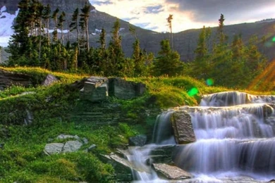 Sunset In The Nature iPhone 5 Wallpapers