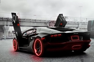 Red Tron Style Lamborghini By StatikGraphic On DeviantArt