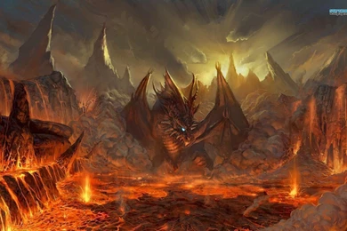 Dragon And Lava Wallpapers   Fantasy Wallpapers