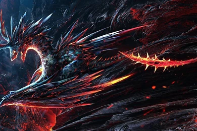 Wallpapers Volcano Lava Dragon   1920 X 1080   Fantasy Fairy Dragon ...