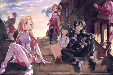 Download 1600x900 Sword Art Online Characters Wallpapers