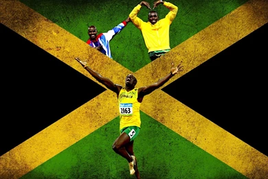 Sports Flags Jamaica Athletes Usain Bolt Jamaican Wallpapers ...