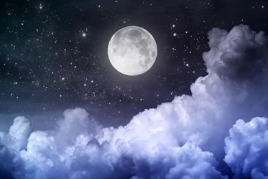 Night Sky Moon   Wallpaper.