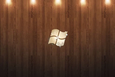 Windows 7 On Wood Wallpapers 26464