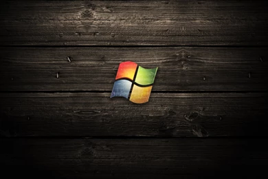 Windows 7 On The Wood Desktop Wallpapers 23579
