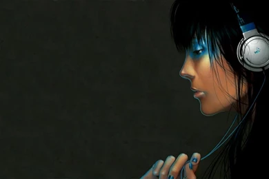 Girl 3D Headphone Wallpapers