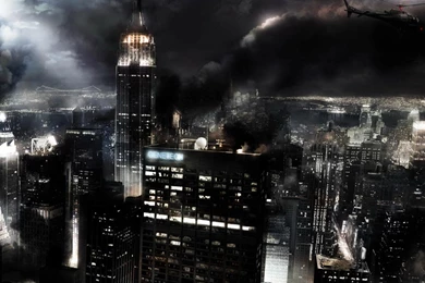 Apacalyptic City Clouds Smoke Battle Hd Wallpapers (