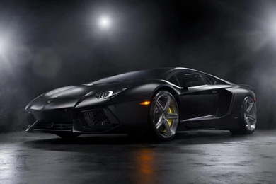 Matte Black Lamborghini Aventador Wallpapers