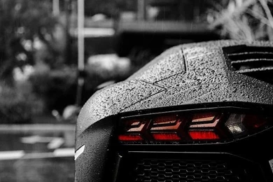 Luxury Car Lamborghini Tron Aventador Black HD Wallpapers Free ...