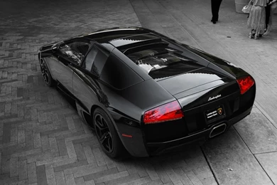 Black Lamborghini Murcielago LP640 Wallpapers