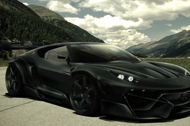 Black Lamborghini Asterion Wallpapers