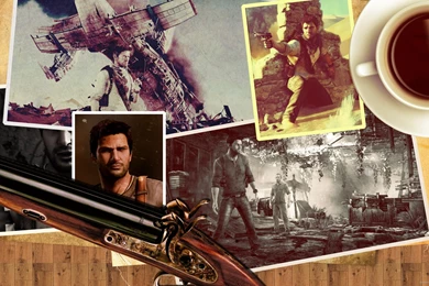 Download 2560x1440 Uncharted Coffee And Pistol Wallpapers