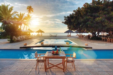 Download Wallpapers Tropics, Sea, Palm Trees, Vacation HD Backgrounds