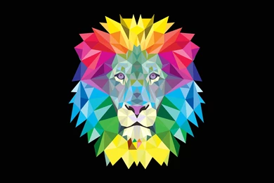 Colorful Lion Wallpapers GRS17