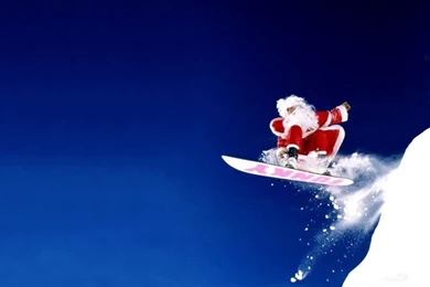 Santa snowboarding background catch.jpg Photo By Jakeistheruler ...