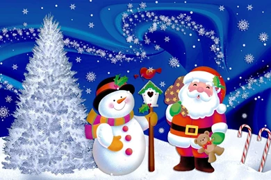 Santa Claus Christmas Eve Free Desktop Backgrounds Free Wallpapers ...