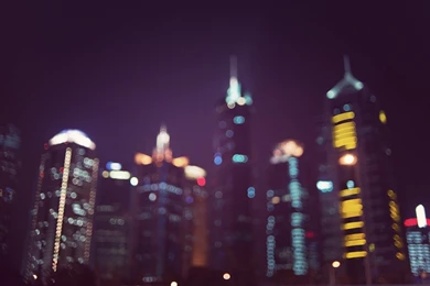 Shanghai, China, City, Night, Lights, Buildings, Bokeh, HD ...