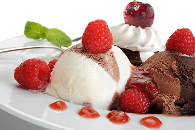 Sweets Ice Cream Raspberry Chocolate Food Dessert Wallpapers ...