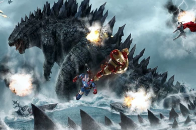 Godzilla Vs Avengers Computer Wallpapers, Desktop Backgrounds ...