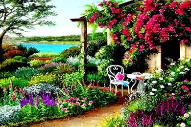 Spring Garden Desktop Wallpaper, Spring Garden Photos