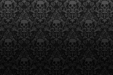 Damask Wallpapers Skull Black Dark Photoshop Photography