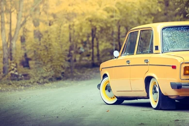 Download Vintage Cars Russian Old Lada The Road Wallpapers ...