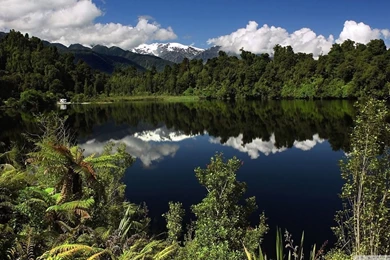 Lake Mapourika, New Zealand HD Desktop Wallpapers : Widescreen ...