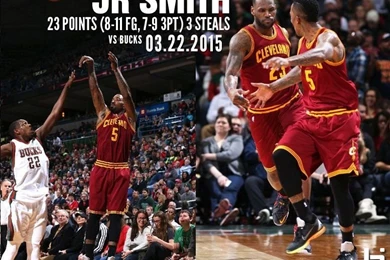 JR Smith Was Hitting 3's, Playing D & Throwing Pretty Oops To ...