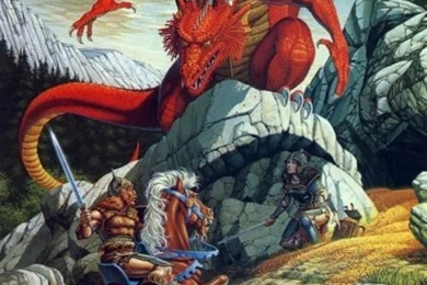 D&D Ancient Red, Dungeons & Dragons By L. Elmore, 2D Digital Art ...
