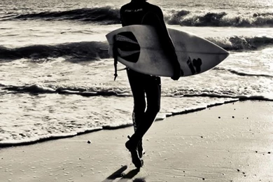 Download Wallpapers 640x960 Board, Sand, Surf, ​​sea, Surfing ...