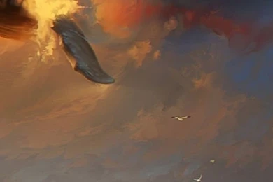 Whale Surfing The Sky iPhone 5 Wallpapers