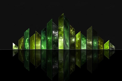 Green Abstract Triangles HD Wallpapers