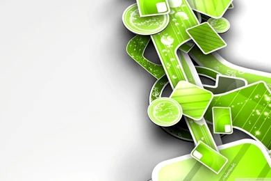 Green Abstract 3D Art HD Desktop Wallpapers : Widescreen : High ...