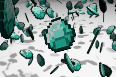 Falling Diamonds Minecraft Wallpapers