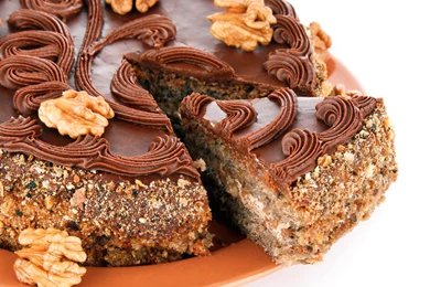 Download Wallpapers 3840x2400 Cake, Cut, Slice, White, Plate, Piece ...