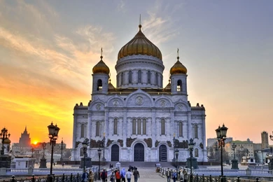 Download Wallpapers 2560x1440 Christ The Savior Cathedral, Moscow ...