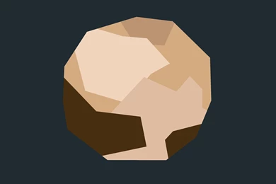 4K Minimalistic Pluto Wallpaper. : Wallpapers