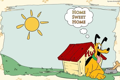 Pluto "Home Sweet Home" Wallpapers