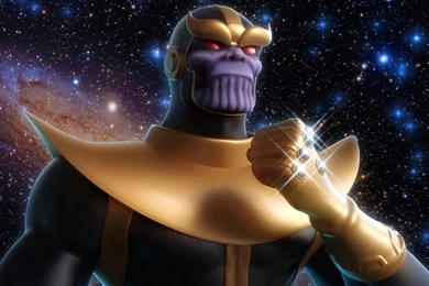 Download Wallpapers 1920x1080 Thanos, Marvel Comics, Art Full HD ...
