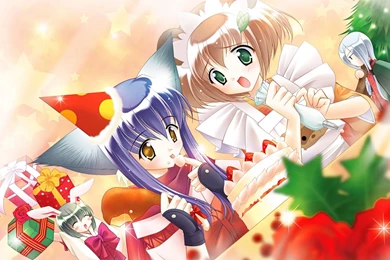 Download Cute Anime Christmas Celebrate Wallpapers