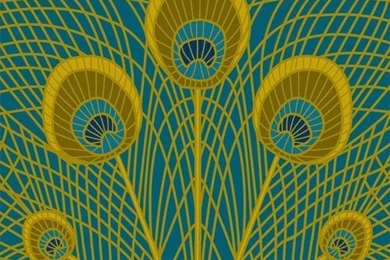 Peacock Feathers   Wallpapers Tiles   Contemporary   Wallpapers   By ...