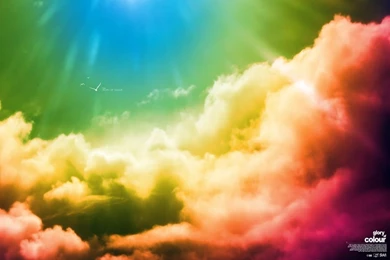 Rainbow Colored Clouds Wallpapers