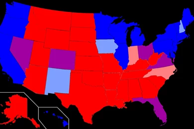 Red States And Blue States   Wikipedia, The Free Encyclopedia