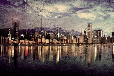 Cityscapes Skylines Chicago HDR Photography Wallpapers