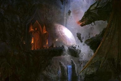 You Shall Not Pass Dragon And Wizard Battle Art HD Wallpapers ...