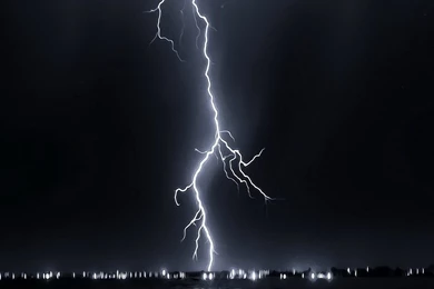 HD wallpapers for iPhone Lightning 1080x1920 nature landscape lightning above sea.jpg