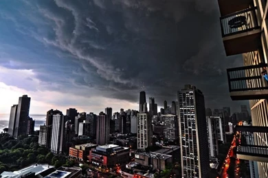 Storm Clouds Over Chicago HD Desktop Wallpapers : High Definition ...